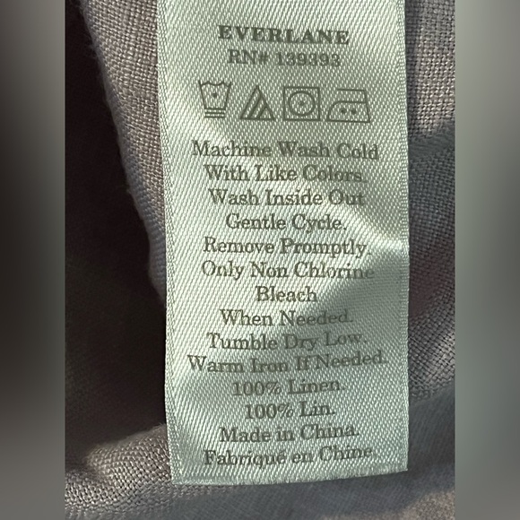 Everlane Women's Light Lilac  Linen Top Boxy size 14 - Picture 9 of 9